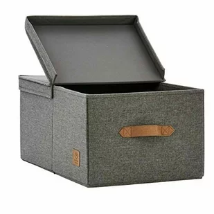 Love It Store It Premium Pudełko Do Przechowywania Z Pokrywą Na Zawiasach, Wykonane Z Wysokiej Jakości Materiału, Bardzo Duże I Stabilne, Szare, 33 .. - Meble modułowe i akcesoria - miniaturka - grafika 1