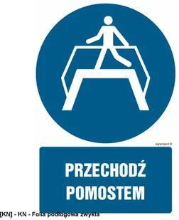 SIGNPROJECT GL023 - Kierunek przejścia w prawo 350x525 - Tablice BHP - miniaturka - grafika 1
