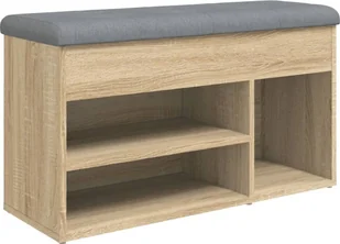 vidaXL Ławka na buty dąb sonoma 82x32x45,5 cm Materiał drewnopochodny - Szafki na buty - miniaturka - grafika 1
