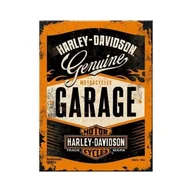 Dekoracje domu - Art Nostalgic 14332 magnes Harley-Davidson garaż, 8 x 6 cm - miniaturka - grafika 1