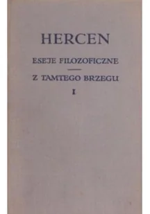 Eseje filozoficzne Z tamtego brzegu I - Filozofia i socjologia - miniaturka - grafika 1