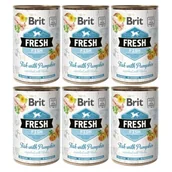 Mokra karma dla psów - Brit Fresh Ryba z dynią 6 x 400 g - miniaturka - grafika 1