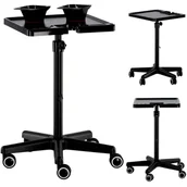 Meble fryzjerskie - Pomocnik fryzjerski wózek stolik na kółkach do farbowania T-020C do salonu kosmetycznego stolik na statywie - miniaturka - grafika 1