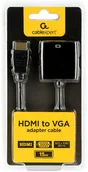 Złącza, przejściówki, adaptery - Adapter AV Gembird HDMI - D-Sub VGA czarny - miniaturka - grafika 1
