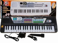 Instrumenty muzyczne dla dzieci - Keyboard Pianino Organy Dzieci Pianinko + Mikrofon - miniaturka - grafika 1