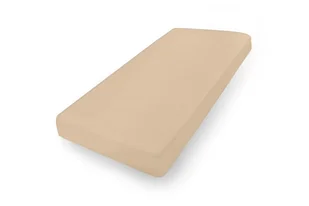 Prześcieradło jersey z gumką 120x200 beżowe ciemne Classic - Prześcieradła - miniaturka - grafika 1