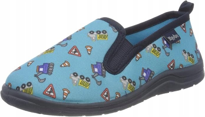 PLAYSHOES KAPCIE DZIECIĘCE NIEBIESKIE WSUWANE W KOPARKI 22-23 JLQ