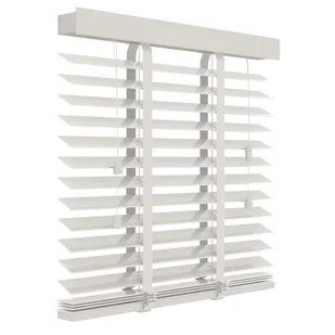 Żaluzja drewniana 200 x 220 cm biała 50 mm - Żaluzje - miniaturka - grafika 1