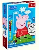 Puzzle - Puzzle Gigant 12 el. ŚWINKA PEPPA 91844 - miniaturka - grafika 1