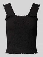 Koszulki i topy damskie - Top na ramiączkach o kroju slim fit z marszczeniem model ‘TAYLIN’ - miniaturka - grafika 1