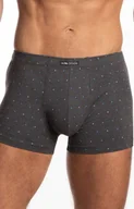 Majtki damskie - 2-pack bokserki męskie M-1060SZ, Kolor grafitowo-granatowy, Rozmiar L, LAMA - Intymna - miniaturka - grafika 1
