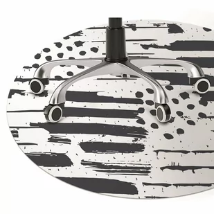 Mata ochronna pod fotel Malarstwo abstrakcyjne fi100 cm - Podnóżki, podpórki, podkładki - miniaturka - grafika 1