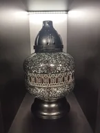 Lampiony i znicze - Znicz Lampion Karafa Urna Ilumini Srebrna - miniaturka - grafika 1