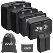 Akcesoria podróżnicze - Organizer Podróżny Do Walizki Torby Szafy Zestaw 7 Szt Ubrania I Buty Tekan - miniaturka - grafika 1