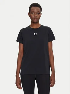 Under Armour Koszulka techniczna Rival Core 1383648 Czarny Regular Fit - Koszulki i topy damskie - miniaturka - grafika 1