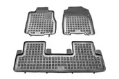 Dywaniki samochodowe - REZAW PLAST Dywaniki gumowe czarne PLAST 200916, 3 szt, Honda CRV od 2012 PLAST 200916 - miniaturka - grafika 1