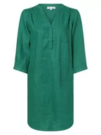 Sukienki - Marie Lund - Damska bluzka lniana, zielony - miniaturka - grafika 1