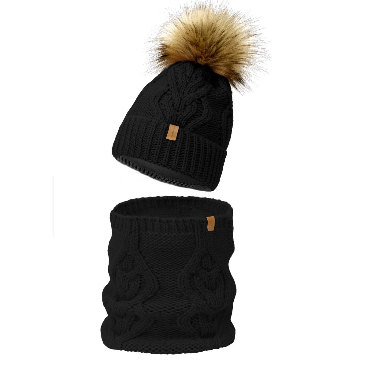 Nandy Komplet Damski Czapka Komin Polar Zimowy - Zest-Ck-2205005-01