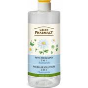 Płyny micelarne - Green Pharmacy Face Care Chamomile woda micelarna 3 w 1 0% Parabens Soaps Artificial Colouring Fragrances 500 ml - miniaturka - grafika 1