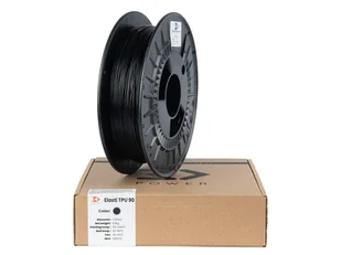 Filament 3DPower Elasti TPU 90 1.75mm Czarny 0.5kg - Filamenty i akcesoria do drukarek 3D - miniaturka - grafika 1