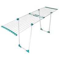 Suszarki na ubrania - Suszarka do ubrań wolnostojąca Family Star 197 x 50 x 90 cm biało-niebieski - miniaturka - grafika 1