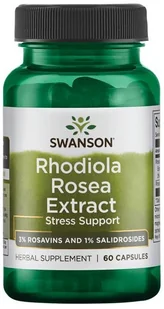 SWANSON Rhodiola Rosea Extract 250mg 60 Kapsułek - Suplementy naturalne - miniaturka - grafika 3