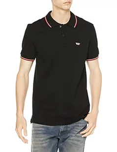 Diesel T-Smith-d koszulka polo Koszulka męska, Czarny Czarny, XXL - Koszulki męskie - miniaturka - grafika 1