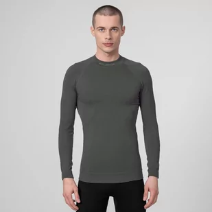 Męski longsleeve termoaktywny BRUBECK EXTREME THERMO - szary - Koszulki sportowe męskie - miniaturka - grafika 1