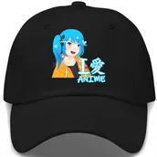Czapki i chusty sportowe męskie - Czapka Z Daszkiem Dziecięca I LOVE ANIME Czarny Na Lato Różne Wzory - miniaturka - grafika 1