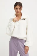 Bluzy damskie - The North Face bluza polarowa 100 Glacier Half Zip Fleece kolor beżowy z aplikacją NF0A89J9QLI1 - miniaturka - grafika 1