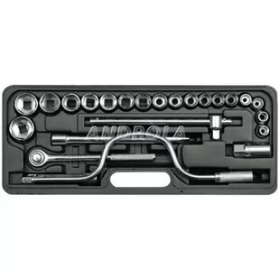 Vorel Klucze nasadowe 1/2"" 10-32mm kpl 24szt 58260 - Klucze i nasadki - miniaturka - grafika 1