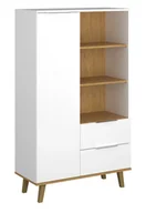 Regały - Duży półotwarty regał skandynawski E2-E29 - miniaturka - grafika 1