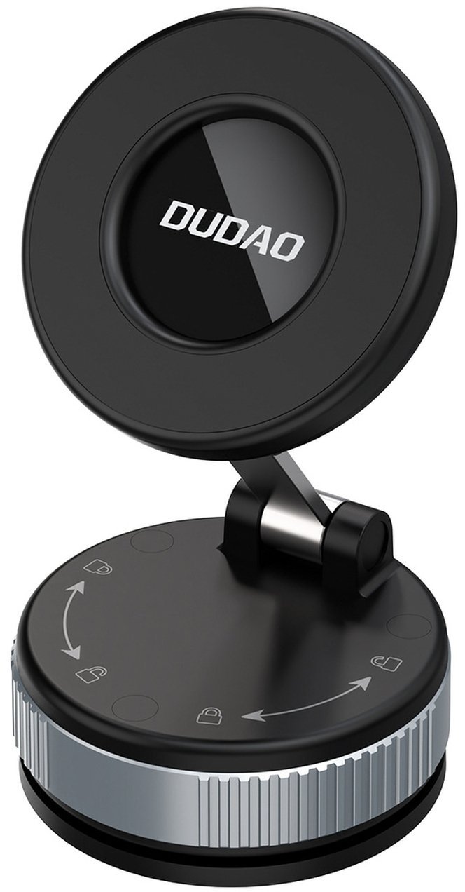 Dudao Uchwyt samochodowy Dudao F24PRO kompatybilny z MagSafe z przyssawką na szybę lub deskę rozdzielczą - czarny