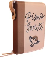 Dewocjonalia - Okładka, ETUI na Biblię, Pismo Święte, z ulubionym CYTATEM, DEDYKACJĄ, wzór GOŁĄB, zamykana na zamek - miniaturka - grafika 1