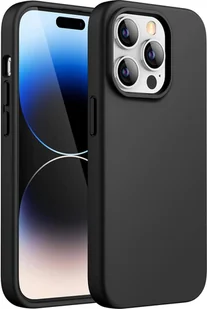 Silikonowe etui na telefon komórkowy Apple iPhone 14 Pro Protective Cover Matt Black Backcover - Etui i futerały do telefonów - miniaturka - grafika 1