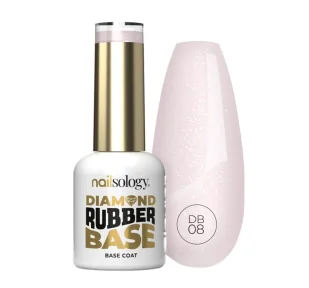 Clavier Nailsology Diamond Rubber Base baza do manicure hybrydowego DB08 Pearly Bride 8ml - Lakiery hybrydowe - miniaturka - grafika 1