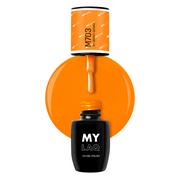 Lakiery hybrydowe - MylaQ Lakier Hybrydowy My Bright Orange 5ml - miniaturka - grafika 1