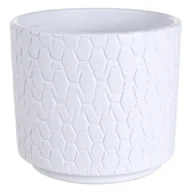 Donice - Osłonka cylinder ceramiczna 16 cm biała mat CERMAX - miniaturka - grafika 1