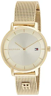 Tommy Hilfiger Damski analogowy zegarek kwarcowy Tea z bransoletką ze stali szlachetnej, złoto, One Size, Bransoletka - Moda i Uroda OUTLET - miniaturka - grafika 1