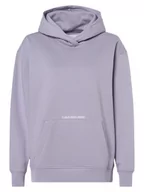 Bluzy damskie - Calvin Klein Jeans - Damska bluza z kapturem, lila - miniaturka - grafika 1