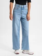 Spodnie damskie - Marc O'Polo Dżinsy - Sjva Kobiety Bawełna niebieski jednolity, 27-32 - miniaturka - grafika 1