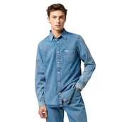 Koszule męskie - camicie uomo wrangler 112371549 1pkt shirt indigo valley - Wrangler - miniaturka - grafika 1