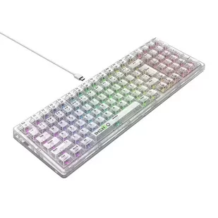 Klawiatura mechaniczna gamingowa Havit KB875L Przezroczysta - Zestawy myszka + klawiatura - miniaturka - grafika 4