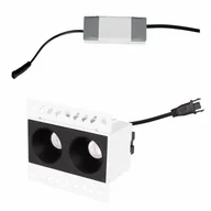 Lampy ogrodowe - Lampa wpustowa z modułem LED i zasilaczem Modular H180.05 + HM180 2L + HT180 6W ON/OFF Maxlight LED 6W 3000K czarna biała - miniaturka - grafika 1