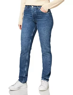 Spodnie damskie - GANT Spodnie damskie, średni niebieski noszony w, 25W / 32L - grafika 1