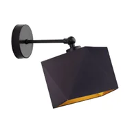 Lampy ścienne - Czarny kinkiet z regulacją ULSAN GOLD - miniaturka - grafika 1