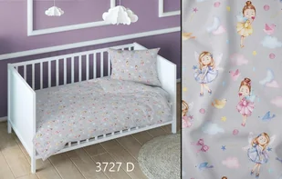 Pościel bawełniana 140x200 wróżki szara kolorowa dziecięca zapinana na suwak KARO Bawełna Max - Pościel dla dzieci - miniaturka - grafika 1