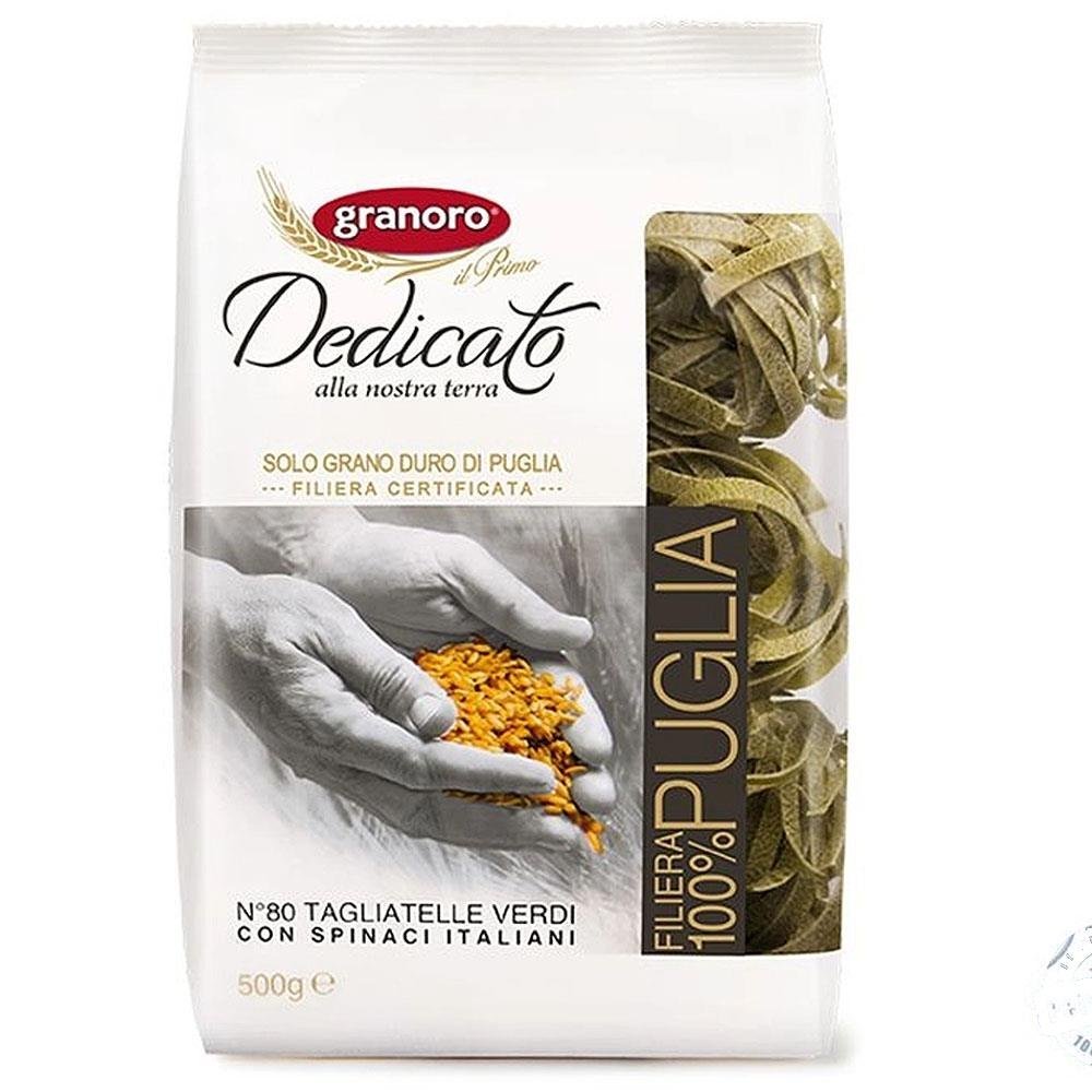 Makaron zielony Tagliatelle Verdi ze szpinakiem N.80 500g - Granoro