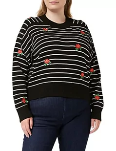 Desigual Bluza damska JERS_Saint Tropez, czarny, L - Bluzy damskie - miniaturka - grafika 1