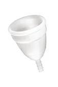 Kubeczki menstruacyjne - MENSTRUAL CUP WHITE S (Size: T1) - miniaturka - grafika 1